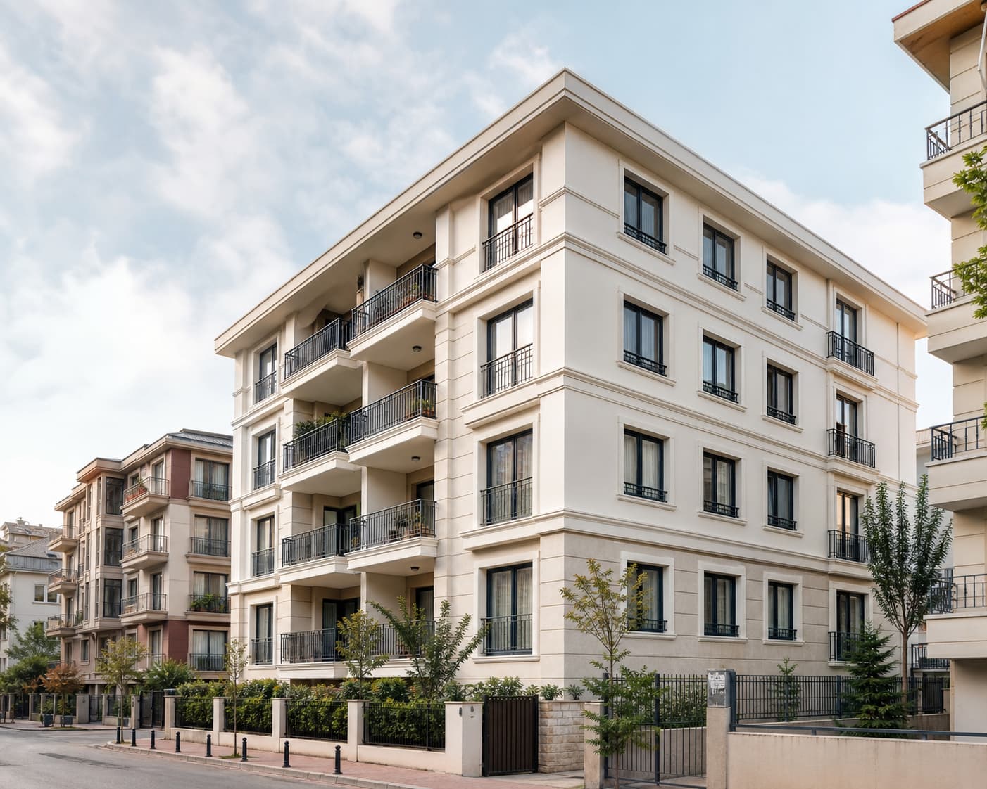 Bakımlı dış cepheye sahip İstanbul apartmanı