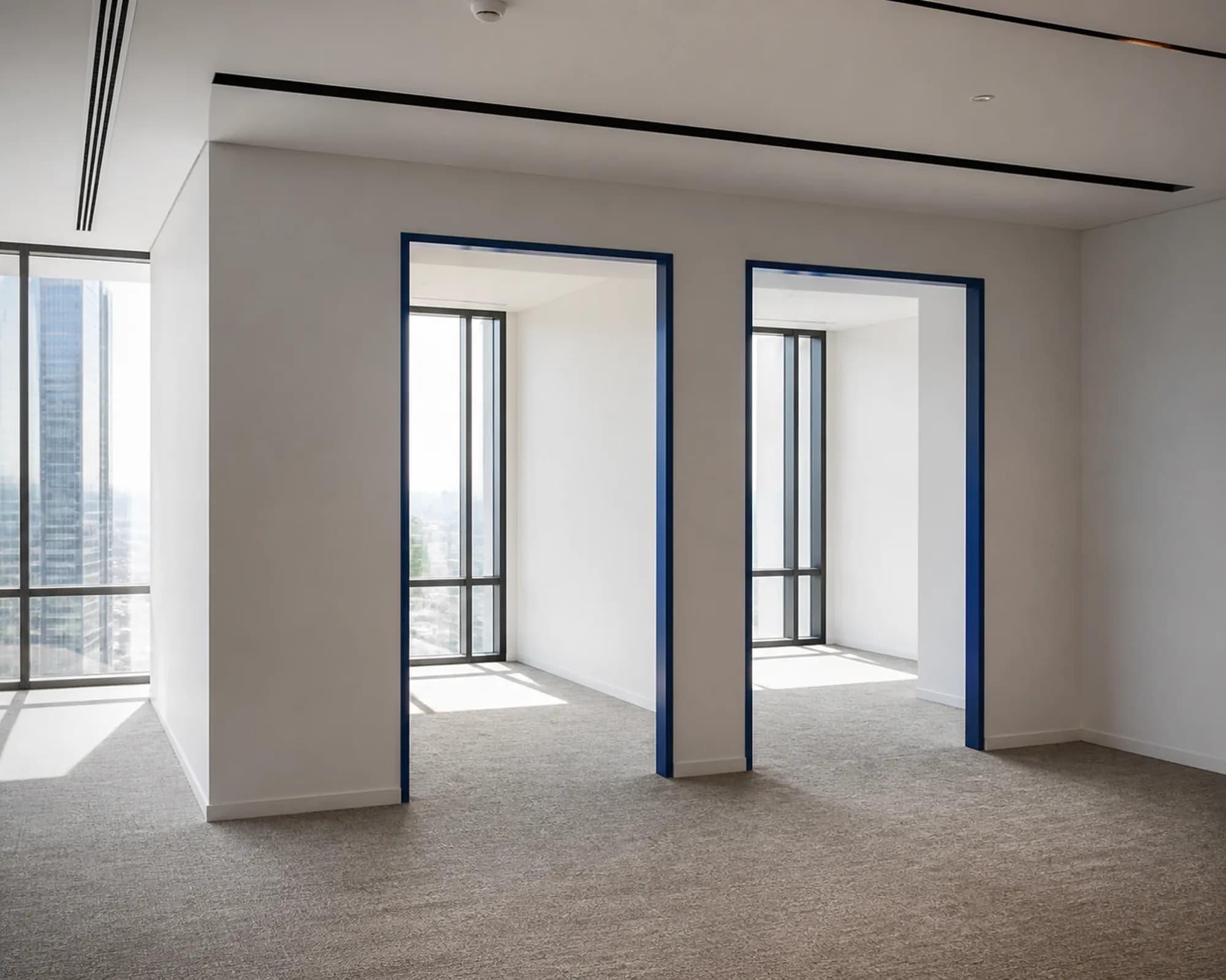Levent'te ofis katı bölme ve boya